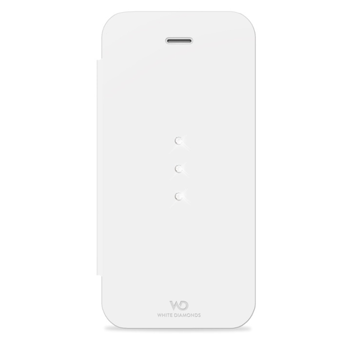 White Diamonds WHITE-DIAMONDS Crystal Booklet Vit iPhone5C i gruppen SMARTTELEFON & NETTBRETT / Mobilbeskyttelse / Apple / iPhone 5/5S/SE / Flippdeksel hos TP E-commerce Nordic AB (38-38768)