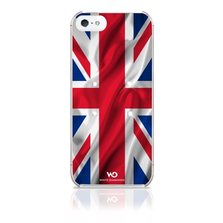 WHITE DIAMONDS Flagg UK iPhone 5/5s/SE i gruppen SMARTTELEFON & NETTBRETT / Mobilbeskyttelse / Apple / iPhone 5/5S/SE / Deksel hos TP E-commerce Nordic AB (38-38797)