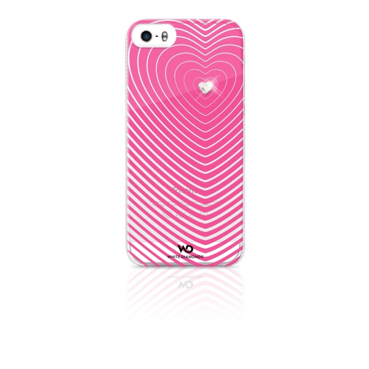 White Diamonds WHITE-DIAMONDS Heartbeat Rosa iPhone 5/5s/SE i gruppen SMARTTELEFON & NETTBRETT / Mobilbeskyttelse / Apple / iPhone 5/5S/SE / Deksel hos TP E-commerce Nordic AB (38-38817)