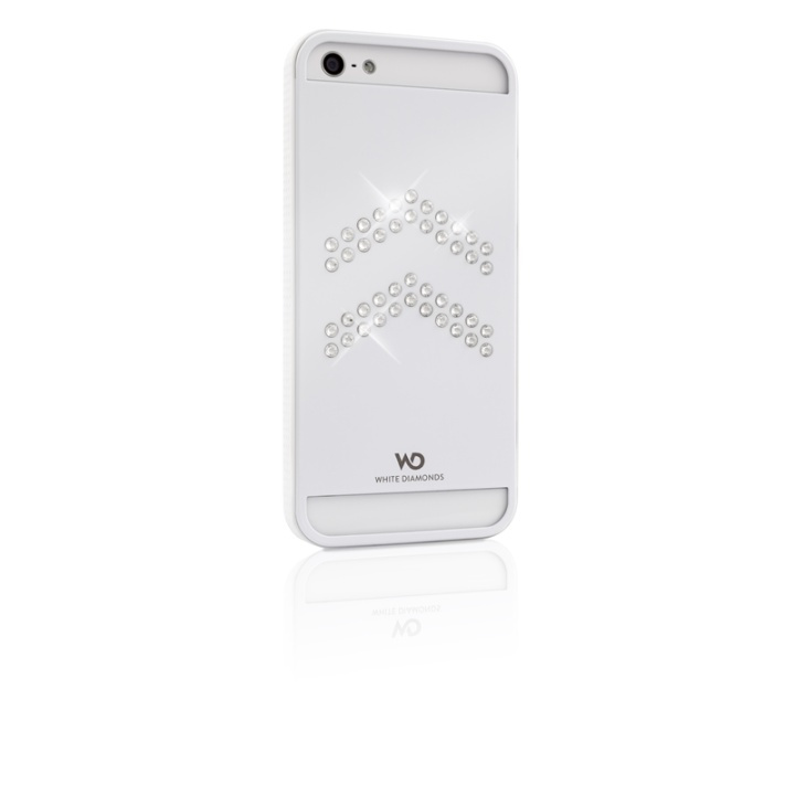 White Diamonds WHITE-DIAMONDS Metal Hvit iPhone 5/5s/SE i gruppen SMARTTELEFON & NETTBRETT / Mobilbeskyttelse / Apple / iPhone 5/5S/SE / Deksel hos TP E-commerce Nordic AB (38-38846)
