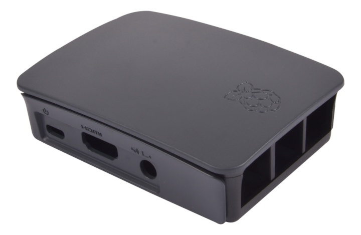 To-delt chassis for Raspberry Pi 3 Model B (svart) i gruppen Datautstyr / PC-Komponenter / Raspberry Pi hos TP E-commerce Nordic AB (38-38952)