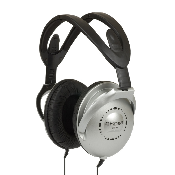 Koss Hodetelefon UR18 Over-Ear Svart/Sølv i gruppen Elektronikk / Lyd & Bilde / Hodetelefoner & Tilbehør / Hodetelefoner hos TP E-commerce Nordic AB (38-38978)