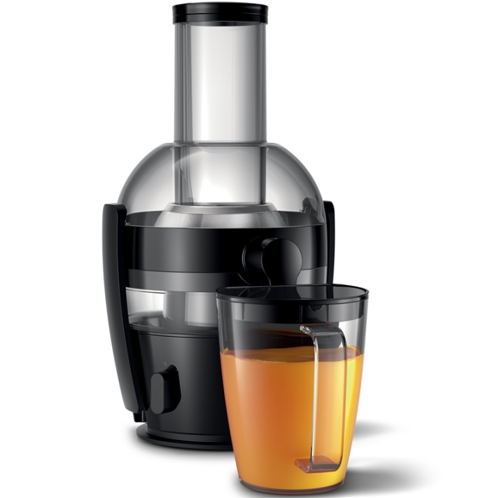 Philips Råsaftpresse HR1855 800W, svart, 1 hastighet i gruppen HJEM, HUS OG HAGE / Husholdningsapparater / Vann og juice / Råsaftsentrifuger hos TP E-commerce Nordic AB (38-38980)