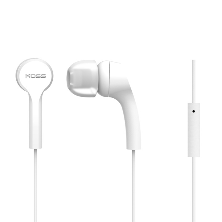 Koss Hörlur KEB9i In Ear Mic Vit i gruppen Elektronikk / Lyd & Bilde / Hodetelefoner & Tilbehør / Hodetelefoner hos TP E-commerce Nordic AB (38-39014)