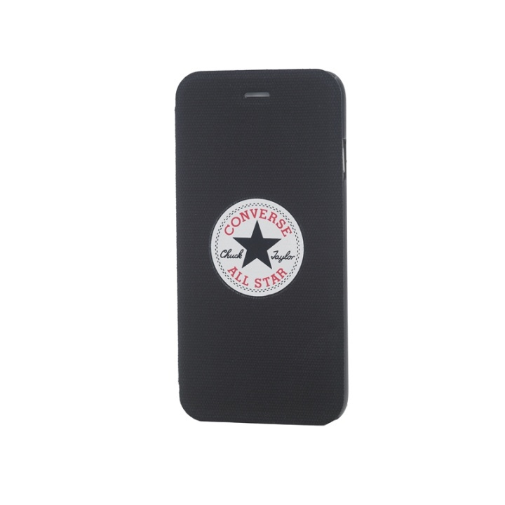 Converse Case Canvas iPhone 6/7/8/SE Svart i gruppen SMARTTELEFON & NETTBRETT / Mobilbeskyttelse / Apple / iPhone 6/6S / Flippdeksel hos TP E-commerce Nordic AB (38-39068)