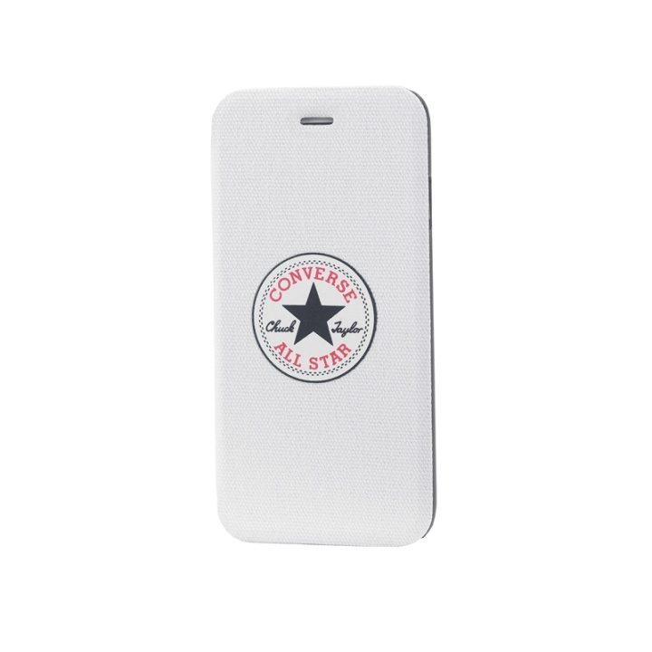 Converse Case Canvas iPhone 6/7/8/SE Hvit i gruppen SMARTTELEFON & NETTBRETT / Mobilbeskyttelse / Apple / iPhone 6/6S / Flippdeksel hos TP E-commerce Nordic AB (38-39069)