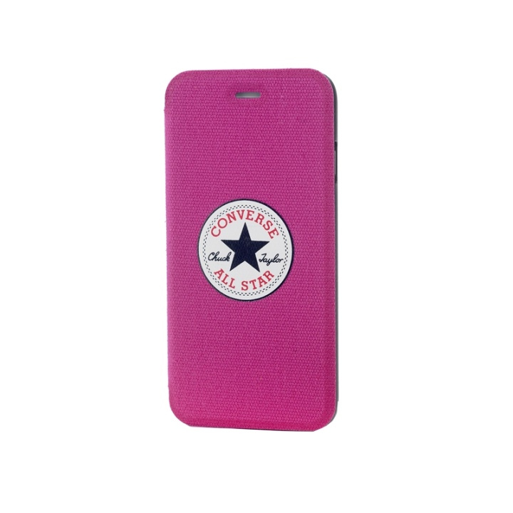 Converse Case Canvas iPhone 6/7/8/SE Rosa i gruppen SMARTTELEFON & NETTBRETT / Mobilbeskyttelse / Apple / iPhone 6/6S / Flippdeksel hos TP E-commerce Nordic AB (38-39072)