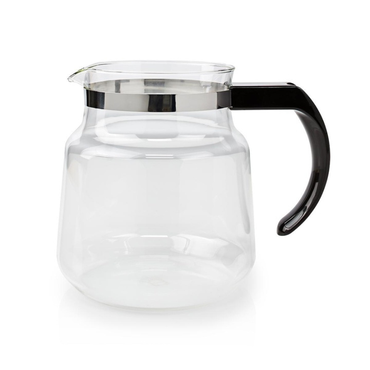 Nedis Glass Kaffe Jug | Kompatibel med: Moccamaster K / KB/ 1 0PL / Excellent 10S | 1.2 l | Sort i gruppen HJEM, HUS OG HAGE / Husholdningsapparater / Kaffe og espresso / Kapsler, filter og tilbehør hos TP E-commerce Nordic AB (38-39165)