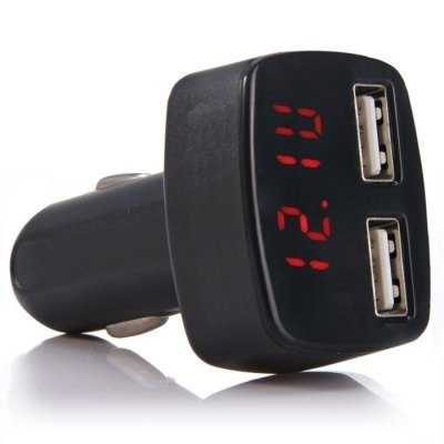 Cigg og USB multimeter for bil i gruppen Bil / Tilbehør / Accessories / 12 volt tilbehør hos TP E-commerce Nordic AB (38-39267)