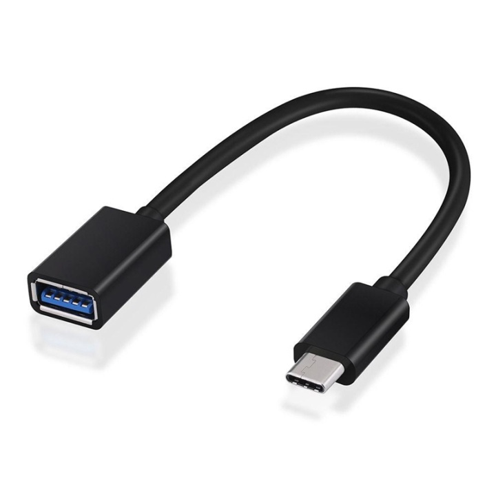 OTG-kabel, Type C til USB A hunn, 15 cm i gruppen Datautstyr / Kabler og adaptere / USB / USB-C hos TP E-commerce Nordic AB (38-39271)