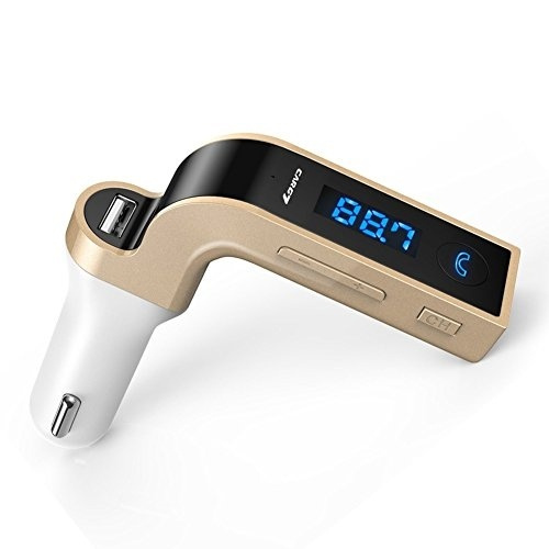 FM-sender med Bluetooth-handsfree (gull) i gruppen Bil / Billyd & Multimedia / FM-Sender hos TP E-commerce Nordic AB (38-39397)