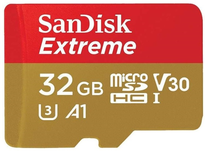 SanDisk MicroSDHC Extreme 32GB A1 100mb/s Uhs-I i gruppen Elektronikk / Lagringsmedia / Minnekort / MicroSD/HC/XC hos TP E-commerce Nordic AB (38-39788)