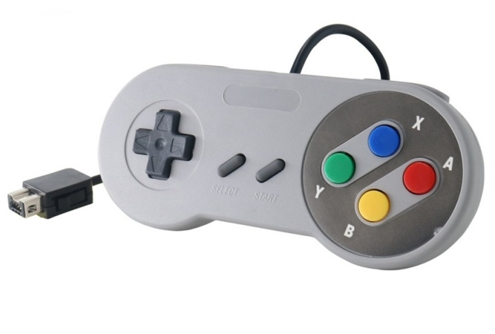 Handkontroll till SNES Classic Mini i gruppen Elektronikk / TV-spill & tilbehør / Nintendo SNES Classic Mini hos TP E-commerce Nordic AB (38-39798)