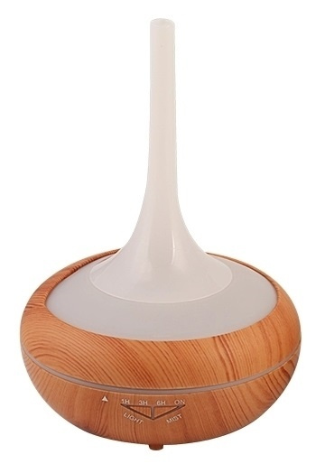 Luftfukter i tre med LED-lys, lyst tre 240 ml i gruppen HJEM, HUS OG HAGE / Vifter og klimaprodukter / Luftfuktere hos TP E-commerce Nordic AB (38-39995)