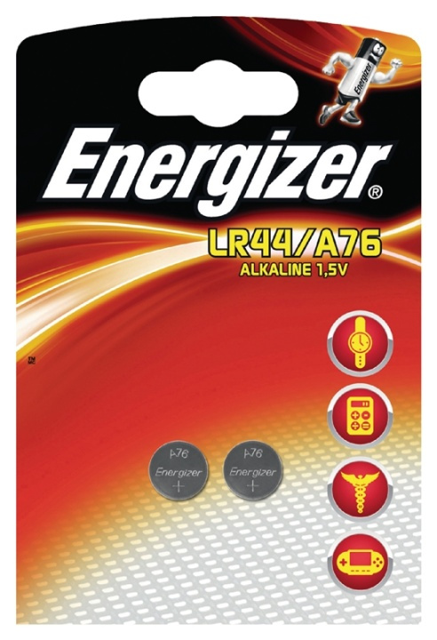 Alkaline Battery LR44 | 1.5 V DC | 175 mAh | 2-Blister | Sølv i gruppen Elektronikk / Batterier & Ladere / Batterier / Andre hos TP E-commerce Nordic AB (38-40432)