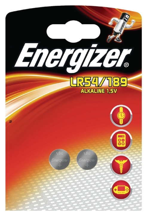 Energizer Alkaline Batteri LR54 | 1.5 V | 2-Blister i gruppen Elektronikk / Batterier & Ladere / Batterier / knappcelle hos TP E-commerce Nordic AB (38-40435)