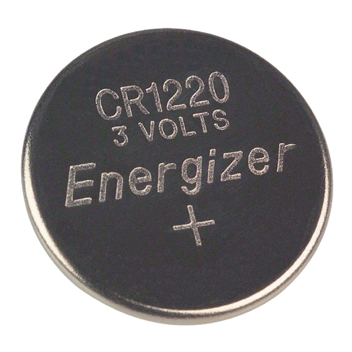 Energizer Lithium knappecellebatteri CR1220 | 3 V DC | 37 mAh | 1-Blister | Sølv i gruppen Elektronikk / Batterier & Ladere / Batterier / knappcelle hos TP E-commerce Nordic AB (38-40462)