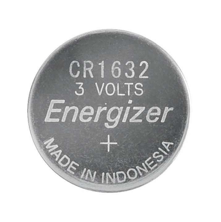Energizer Lithium knappecellebatteri CR1632 | 3 V DC | 130 mAh | Forhånds ladet | 1-Blister | Ulike enheter | Sølv i gruppen Elektronikk / Batterier & Ladere / Batterier / knappcelle hos TP E-commerce Nordic AB (38-40465)