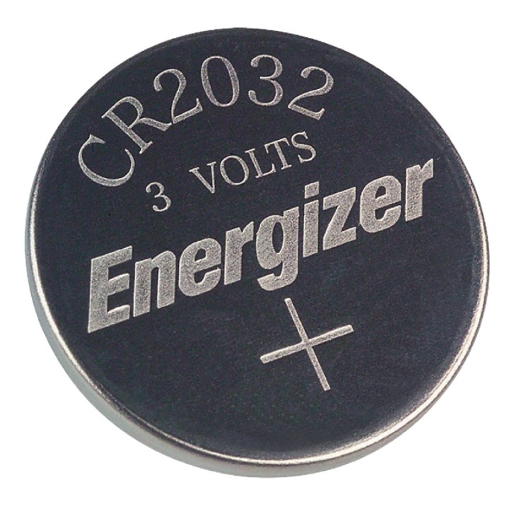 Energizer Lithium knappecellebatteri CR2032 | 3 V DC | 235 mAh | 4-Blister | Sølv i gruppen Elektronikk / Batterier & Ladere / Batterier / knappcelle hos TP E-commerce Nordic AB (38-40471)
