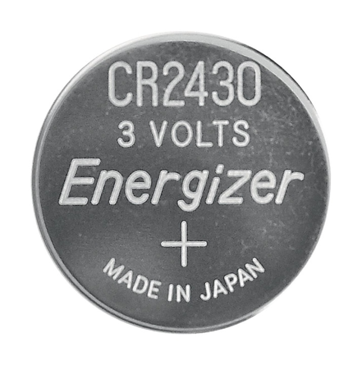 Energizer Lithium knappecellebatteri CR2430 | 3 V DC | 320 mAh | 2-Blister | Sølv i gruppen Elektronikk / Batterier & Ladere / Batterier / knappcelle hos TP E-commerce Nordic AB (38-40472)