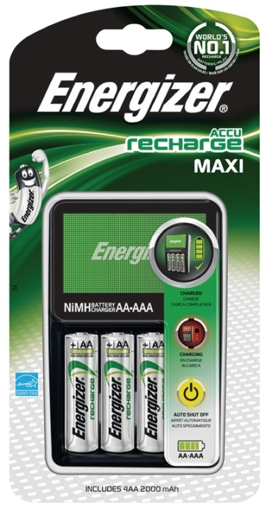 Energizer NiMH Batterilader AA / AA 4x AA/HR6 2000 mAh i gruppen Elektronikk / Batterier & Ladere / Batterilader hos TP E-commerce Nordic AB (38-40486)