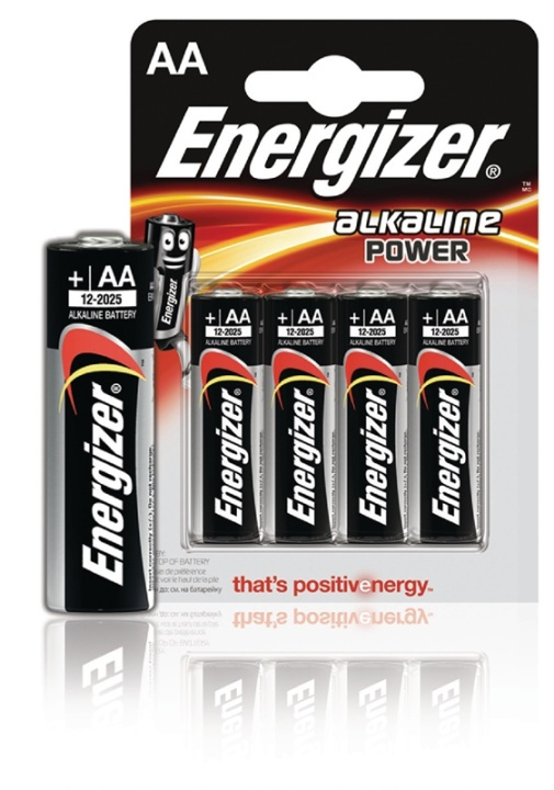 Energizer Alkaline Batteri AA | 1.5 V DC | 4-Blister i gruppen Elektronikk / Batterier & Ladere / Batterier / AA hos TP E-commerce Nordic AB (38-40493)