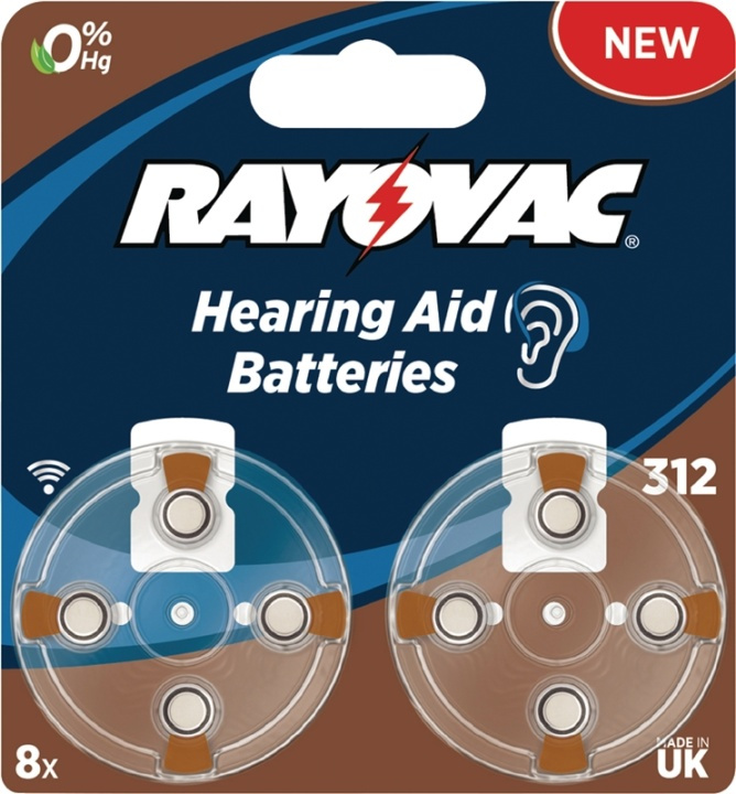 Rayovac Sinc-Air Batteri PR41 1.4 V 8-Blister i gruppen Elektronikk / Batterier & Ladere / Batterier / Høreapparatbatterier hos TP E-commerce Nordic AB (38-41616)