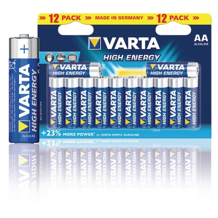 Varta Alkaline Batteri AA | 1.5 V DC | 12-Blister i gruppen Elektronikk / Batterier & Ladere / Batterier / AA hos TP E-commerce Nordic AB (38-41915)