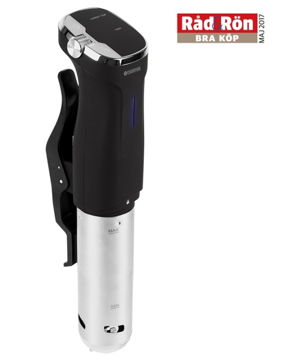 Champion Sous Vide Precision IPX7 800W SV310 rustfritt stål/sort i gruppen HJEM, HUS OG HAGE / Husholdningsapparater / Sous Vide hos TP E-commerce Nordic AB (38-42790)