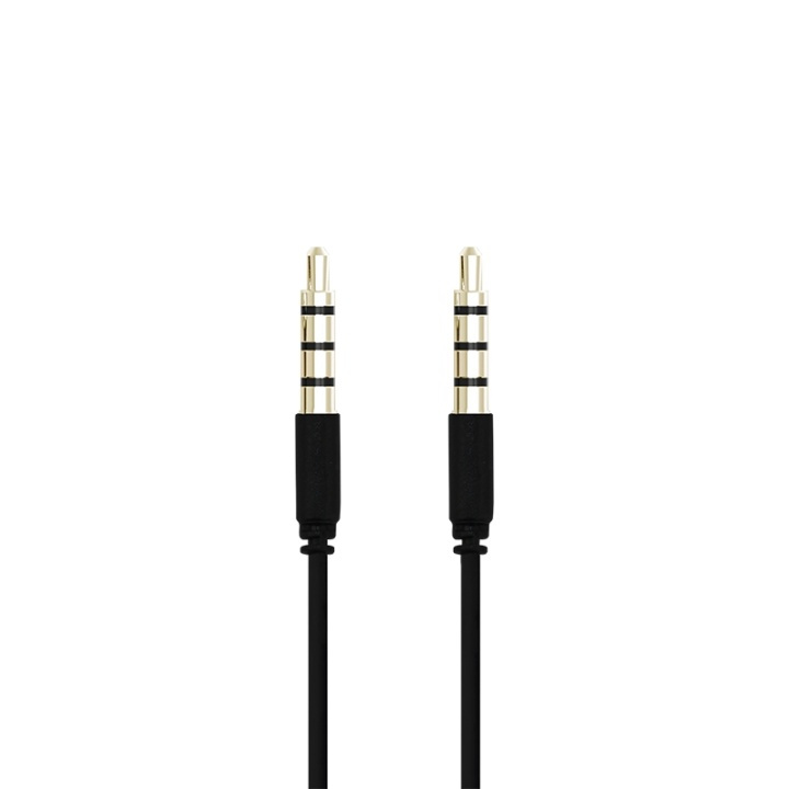 Champion 3,5mm Audiokabel 1,0m Svart i gruppen Elektronikk / Kabler og adaptere / Lyd analog / 3,5 mm hos TP E-commerce Nordic AB (38-43121)