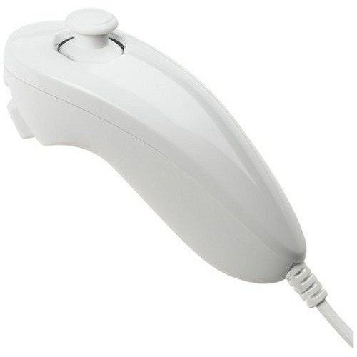 Nunchuk for Wii og Wii U (hvit) i gruppen Elektronikk / TV-spill & tilbehør / Nintendo Wii hos TP E-commerce Nordic AB (38-4335)