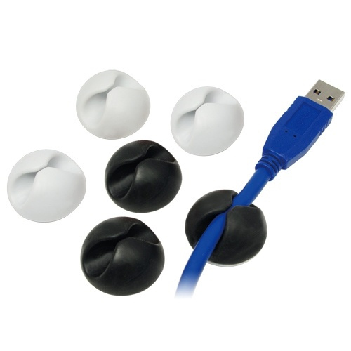LogiLink Kabelholder selvklebende 6-pk i gruppen Elektronikk / Kabler og adaptere / Kabelhåndtering hos TP E-commerce Nordic AB (38-43857)