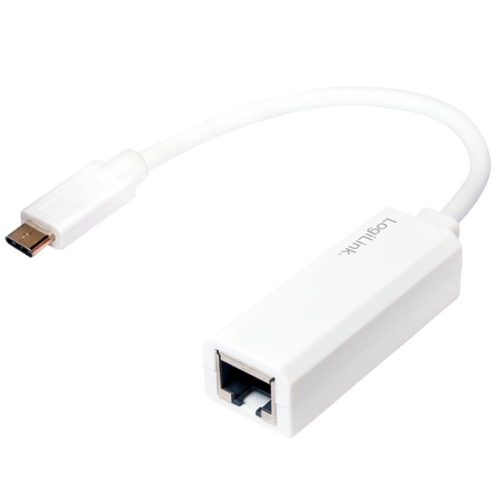 LogiLink USB-C -> RJ45 Gigabit Ethernet i gruppen Datautstyr / Nettverk / Nettverkskort / USB hos TP E-commerce Nordic AB (38-43918)