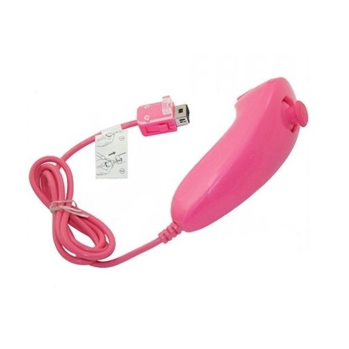 Nunchuk for Wii og Wii U (rosa) i gruppen Elektronikk / TV-spill & tilbehør / Nintendo Wii hos TP E-commerce Nordic AB (38-4423)