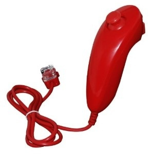 Nunchuk for Wii og Wii U (rød) i gruppen Elektronikk / TV-spill & tilbehør / Nintendo Wii hos TP E-commerce Nordic AB (38-4492)