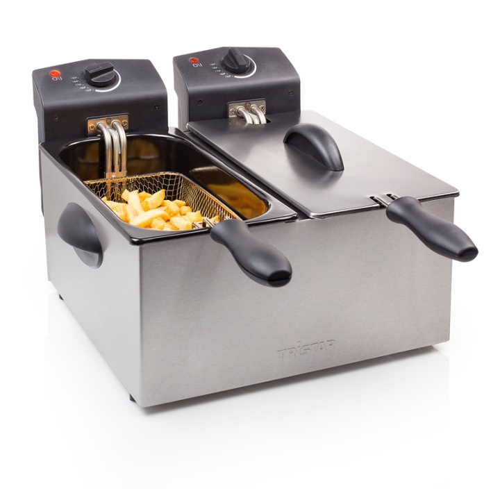 Tristar Dobbel frityrgryte i rustfritt stål 2 X 3l i gruppen HJEM, HUS OG HAGE / Husholdningsapparater / Airfryers og frityrkokere hos TP E-commerce Nordic AB (38-45959)