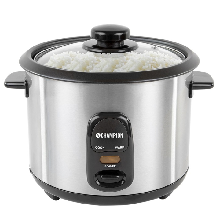 Champion riskoker 1,5 l 500 W RK210 i rustfritt stål i gruppen HJEM, HUS OG HAGE / Husholdningsapparater / Ris- og eggkokere hos TP E-commerce Nordic AB (38-46271)