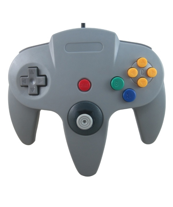 Handkontroll till Nintendo 64 (Grå) i gruppen Elektronikk / TV-spill & tilbehør / Nintendo 64 hos TP E-commerce Nordic AB (38-4673)
