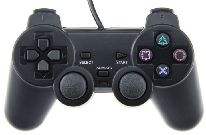 Håndkontroll for Playstation 2 (Svart) i gruppen Elektronikk / TV-spill & tilbehør / Sony PlayStation 2 hos TP E-commerce Nordic AB (38-4677)
