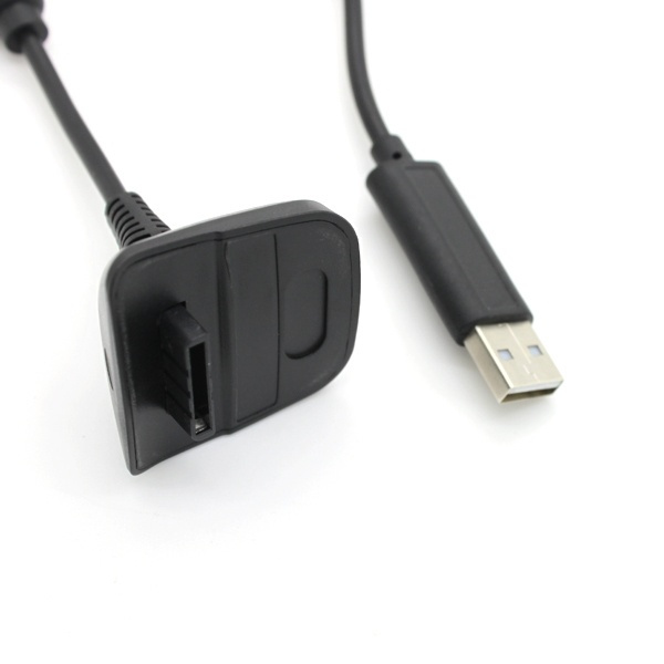 Xbox 360 Play & Charge-kabel (svart) i gruppen Elektronikk / TV-spill & tilbehør / Xbox 360 hos TP E-commerce Nordic AB (38-4683)