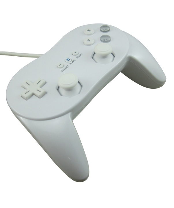 Classic Controller Pro till Nintendo Wii (Vit) i gruppen Elektronikk / TV-spill & tilbehør / Nintendo Wii hos TP E-commerce Nordic AB (38-4686)