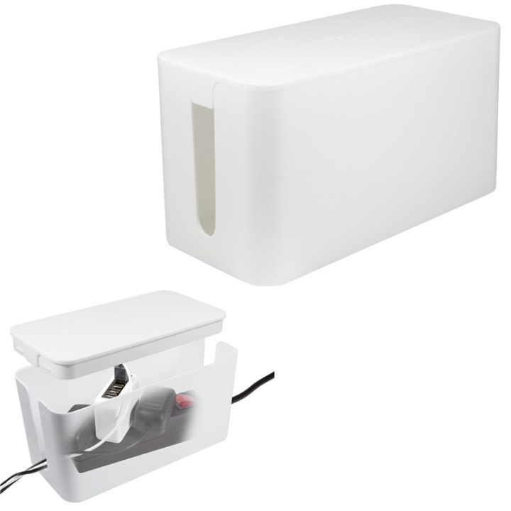 LogiLink Kabelboks - Kabelgjemmested Small Hvit i gruppen Elektronikk / Kabler og adaptere / Kabelhåndtering hos TP E-commerce Nordic AB (38-47019)