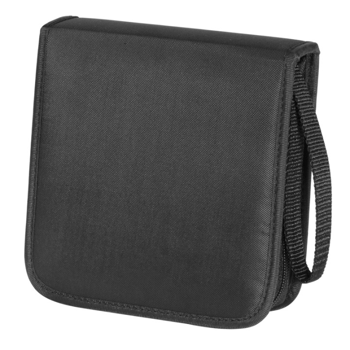 Hama CD-Väska Nylon Svart För 20 CD i gruppen Elektronikk / Lagringsmedia / CD/DVD/BD-plater / CD/DVD-oppbevaring hos TP E-commerce Nordic AB (38-47289)