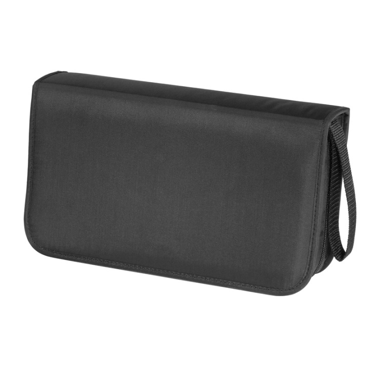 HAMA CD WALLET NYLON 80, BLACK i gruppen Elektronikk / Lagringsmedia / CD/DVD/BD-plater / CD/DVD-oppbevaring hos TP E-commerce Nordic AB (38-47291)