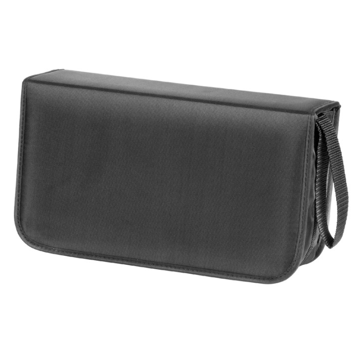Hama CD-Väska Nylon Svart För 120 CD i gruppen Elektronikk / Lagringsmedia / CD/DVD/BD-plater / CD/DVD-oppbevaring hos TP E-commerce Nordic AB (38-47292)