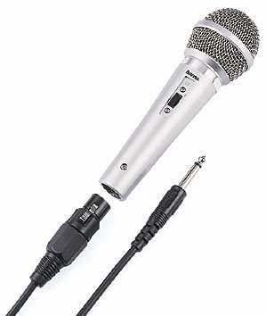 Hama Mikrofon DM-40 Silver i gruppen Elektronikk / Lyd & Bilde / Håndholdte mikrofoner hos TP E-commerce Nordic AB (38-47311)