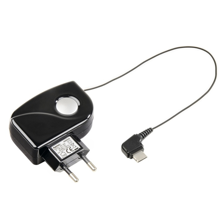 HAMA Laddare 220V MicroUSB Rollup Svart i gruppen SMARTTELEFON & NETTBRETT / Ladere og Kabler / Vegglader / Vegglader microUSB hos TP E-commerce Nordic AB (38-47439)