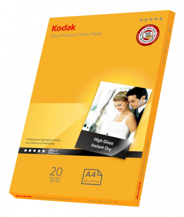 Kodak Fotopapper A4 Ultra 20-Pack i gruppen HJEM, HUS OG HAGE / Kontorsmaterialer / Papir og Blokker hos TP E-commerce Nordic AB (38-47662)