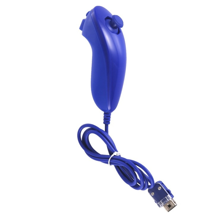 Nunchuk for Wii og Wii U (mørkeblå) i gruppen Elektronikk / TV-spill & tilbehør / Nintendo Wii hos TP E-commerce Nordic AB (38-4795)