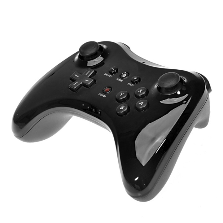 Wii U Pro Controller for Nintendo Wii U (svart) i gruppen Elektronikk / TV-spill & tilbehør / Nintendo Wii U hos TP E-commerce Nordic AB (38-4825)